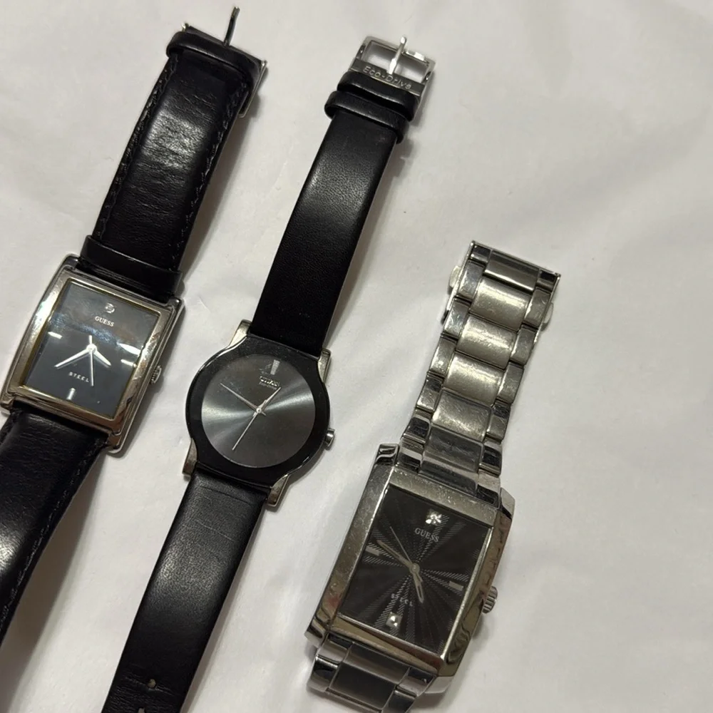3 Citizen and Guess watches